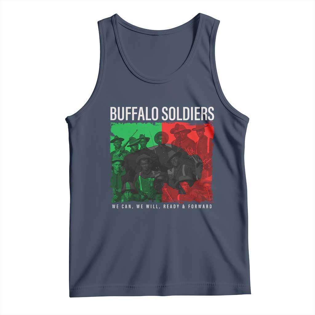 Buffalo Soldiers Tank Top 9th and 10th Cavalry Afro African American Heros - Wonder Print Shop