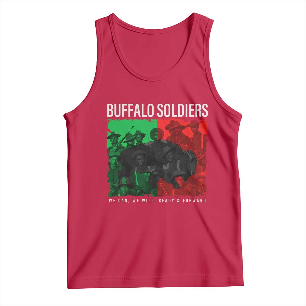 Buffalo Soldiers Tank Top 9th and 10th Cavalry Afro African American Heros - Wonder Print Shop
