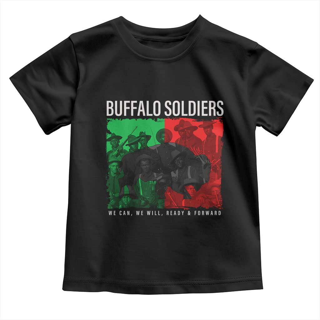 Buffalo Soldiers Toddler T Shirt 9th and 10th Cavalry Afro African American Heros - Wonder Print Shop