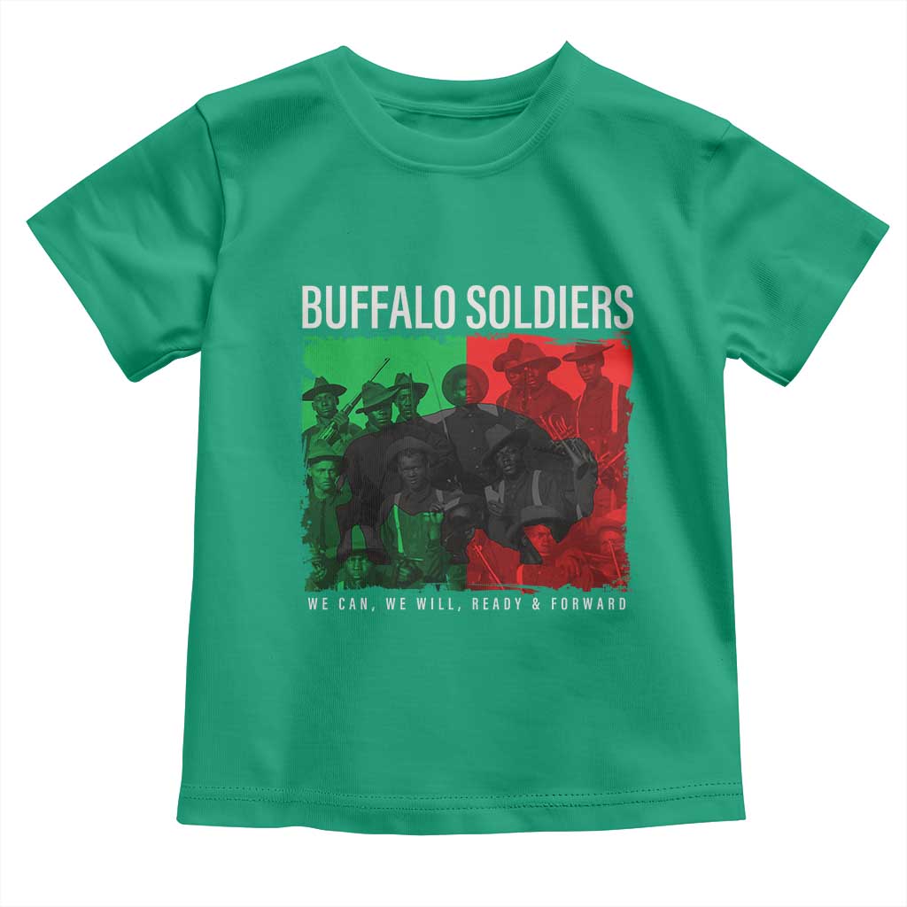 Buffalo Soldiers Toddler T Shirt 9th and 10th Cavalry Afro African American Heros - Wonder Print Shop