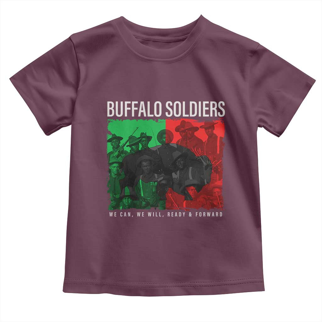 Buffalo Soldiers Toddler T Shirt 9th and 10th Cavalry Afro African American Heros - Wonder Print Shop
