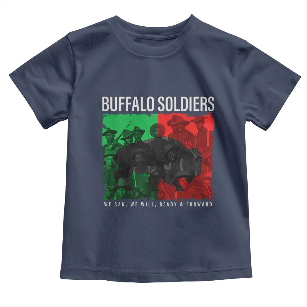 Buffalo Soldiers Toddler T Shirt 9th and 10th Cavalry Afro African American Heros - Wonder Print Shop