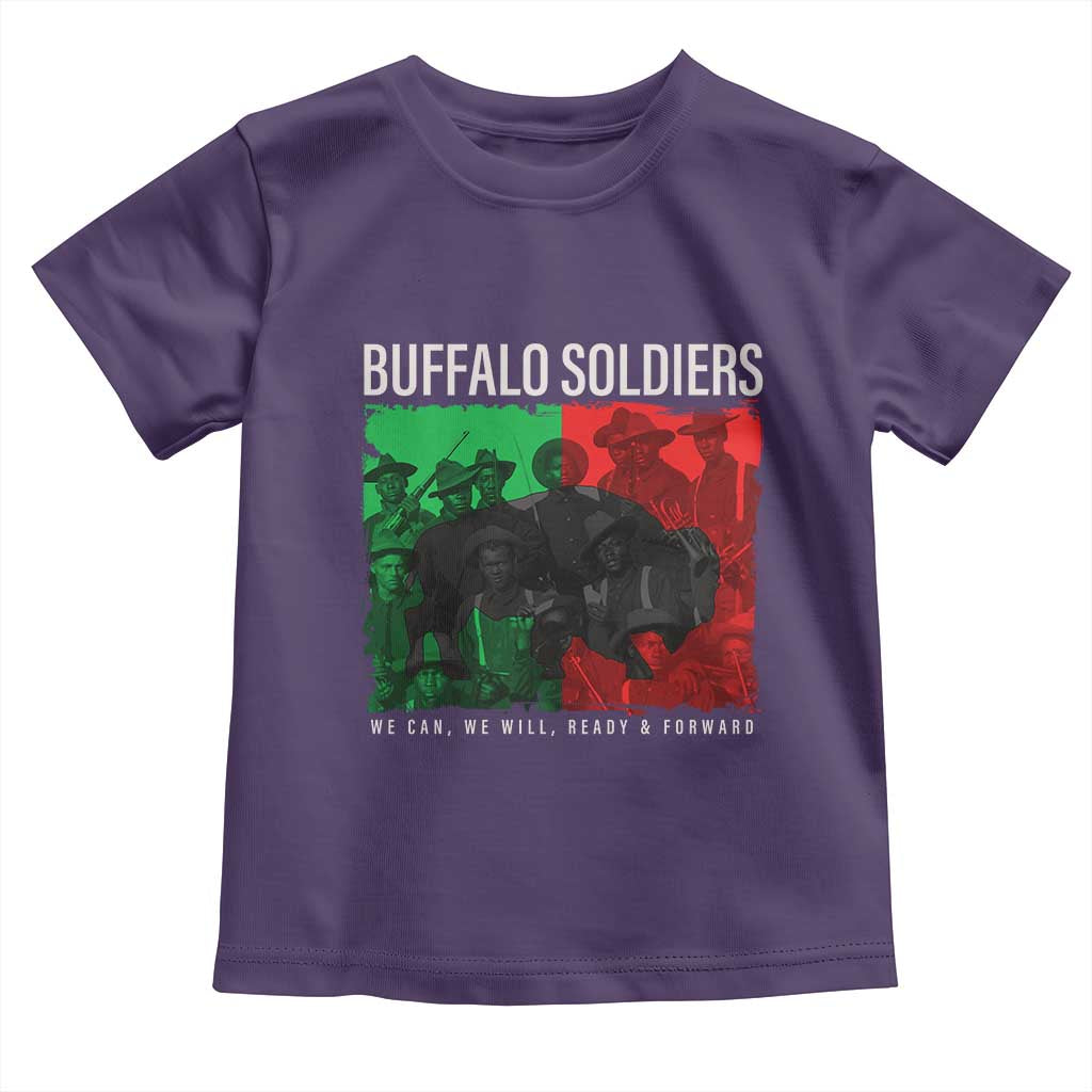 Buffalo Soldiers Toddler T Shirt 9th and 10th Cavalry Afro African American Heros - Wonder Print Shop