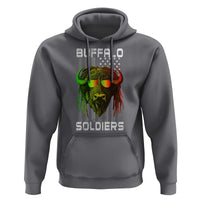 Retro Buffalo Soldiers Hoodie 9th and 10th Cavalry African American Heros USA Flag - Wonder Print Shop