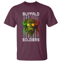 Retro Buffalo Soldiers T Shirt 9th and 10th Cavalry African American Heros USA Flag - Wonder Print Shop