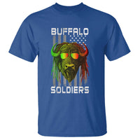 Retro Buffalo Soldiers T Shirt 9th and 10th Cavalry African American Heros USA Flag - Wonder Print Shop