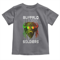 Retro Buffalo Soldiers Toddler T Shirt 9th and 10th Cavalry African American Heros USA Flag - Wonder Print Shop