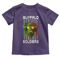 Retro Buffalo Soldiers Toddler T Shirt 9th and 10th Cavalry African American Heros USA Flag - Wonder Print Shop