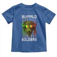Retro Buffalo Soldiers Toddler T Shirt 9th and 10th Cavalry African American Heros USA Flag - Wonder Print Shop