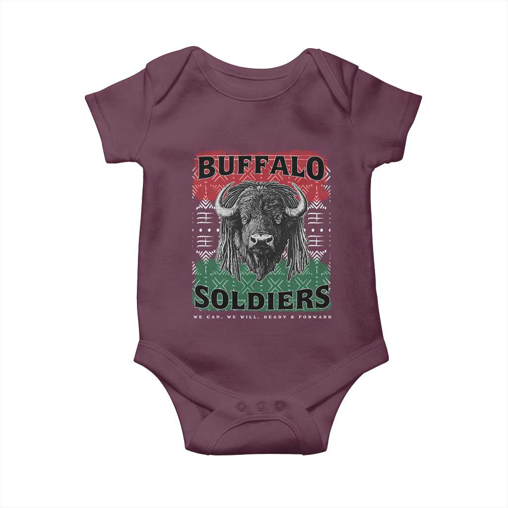 Buffalo Soldiers Baby Onesie Retro African American Black History - Wonder Print Shop