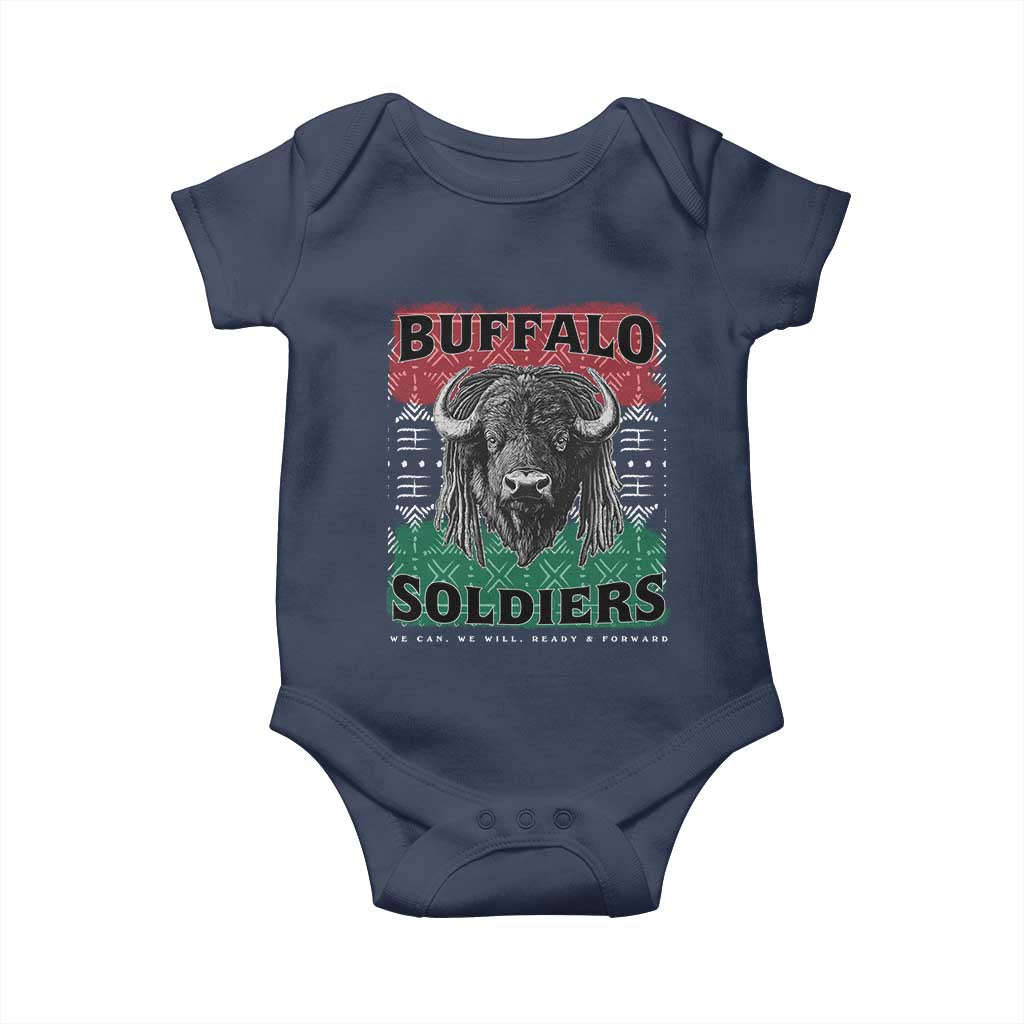 Buffalo Soldiers Baby Onesie Retro African American Black History - Wonder Print Shop