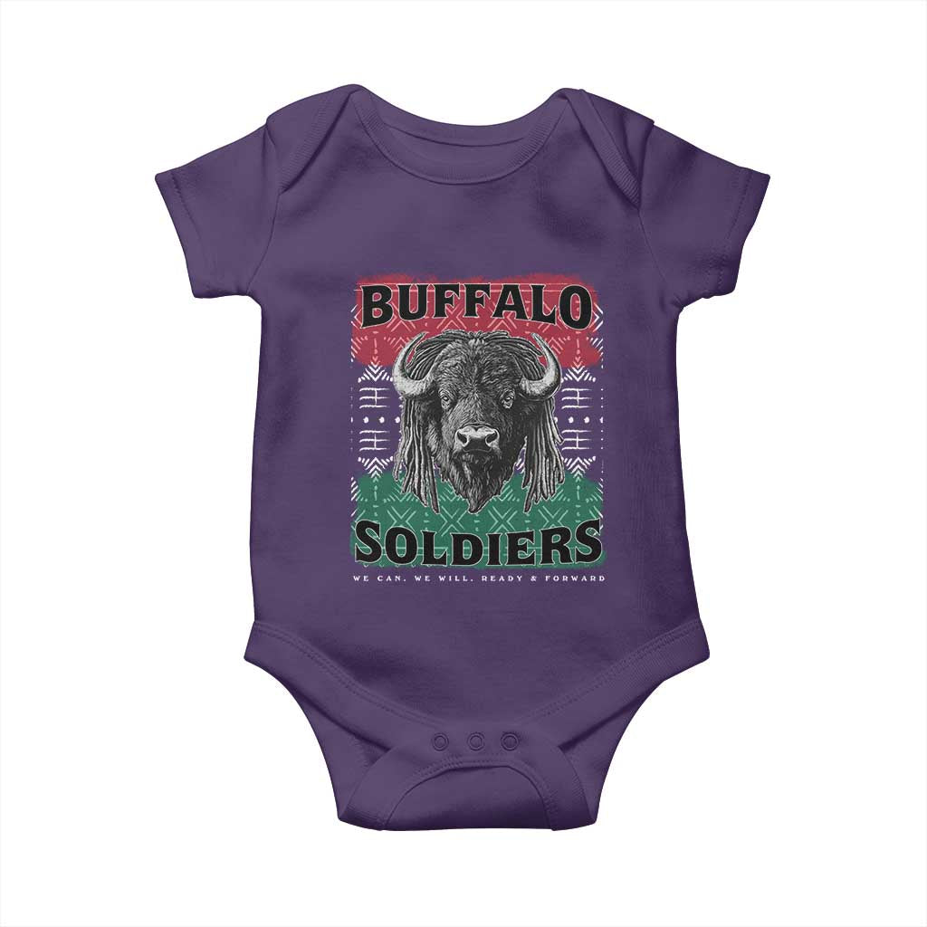Buffalo Soldiers Baby Onesie Retro African American Black History - Wonder Print Shop