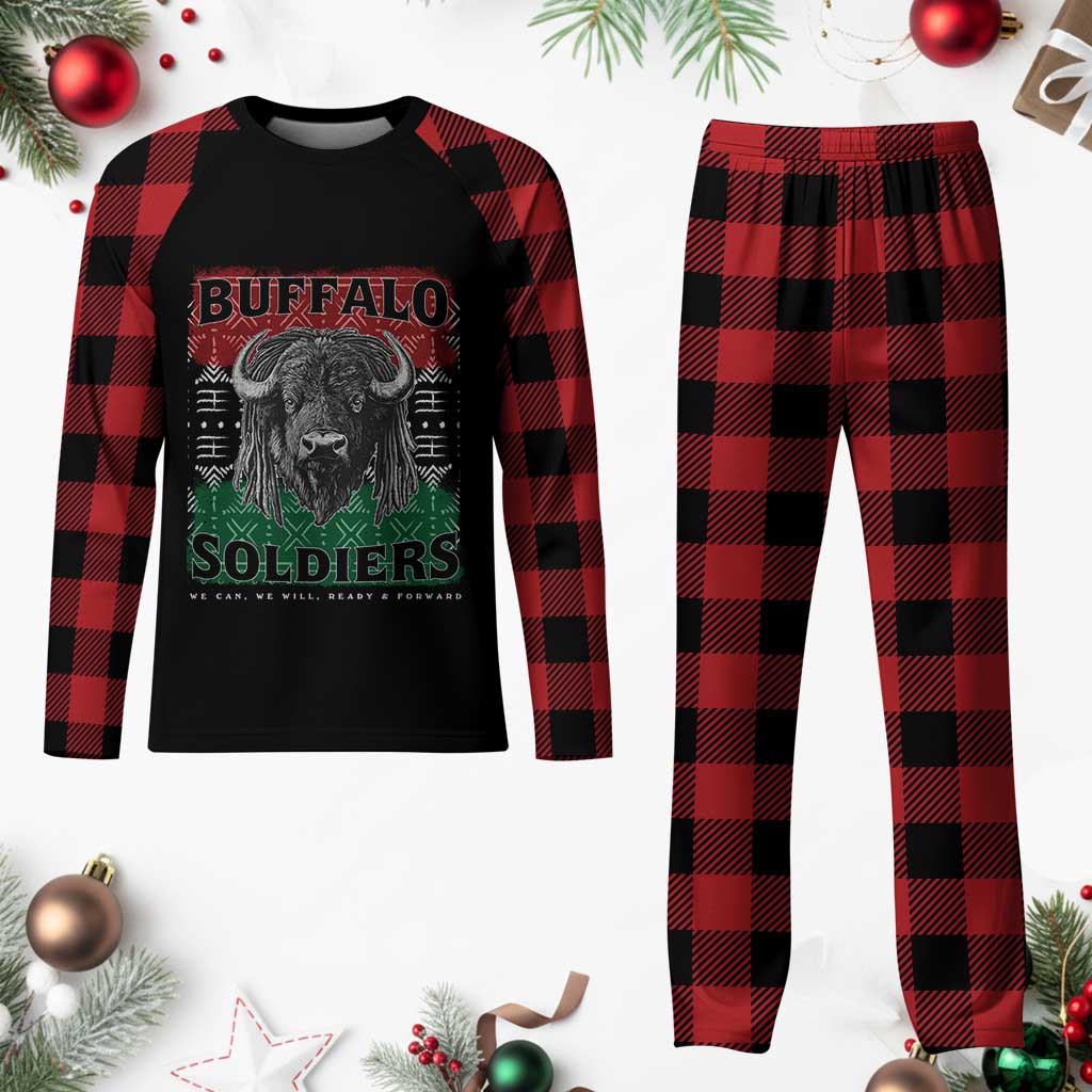 Buffalo Soldiers Plaid Pajama Set Retro African American Black History - Wonder Print Shop