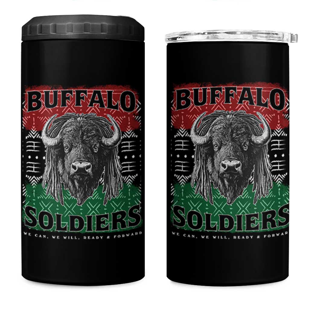 Buffalo Soldiers 4 in 1 Can Cooler Tumbler Retro African American Black History - Wonder Print Shop