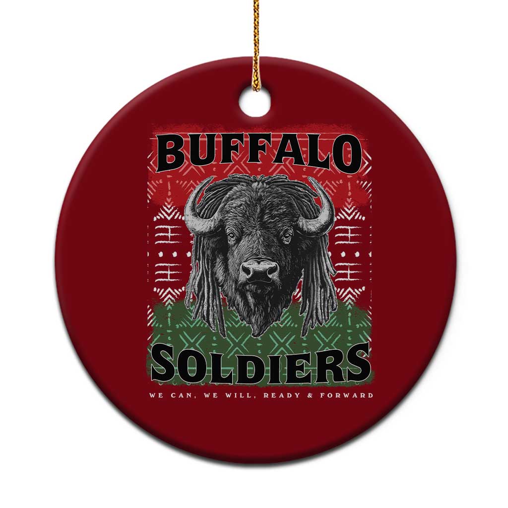 Buffalo Soldiers Ceramic Ornament Retro African American Black History - Wonder Print Shop