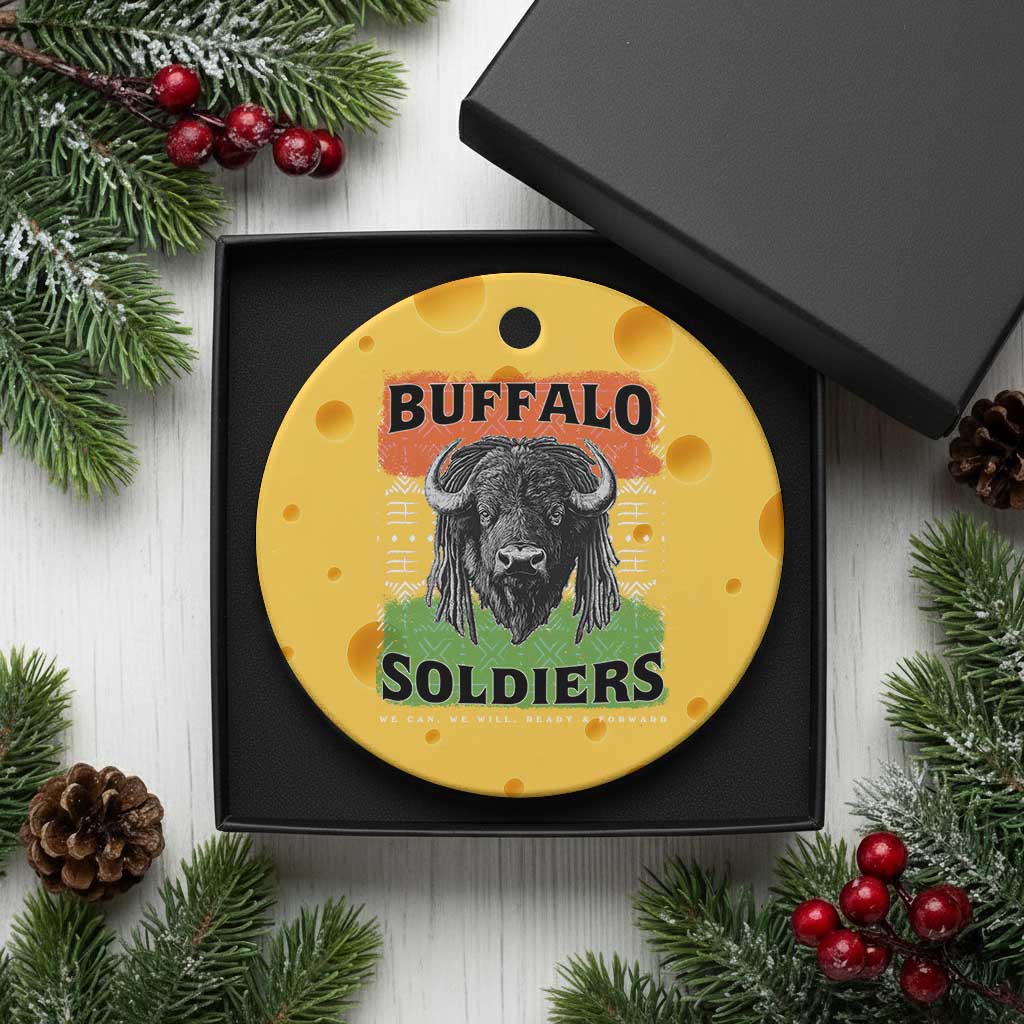 Buffalo Soldiers Ceramic Ornament Retro African American Black History - Wonder Print Shop