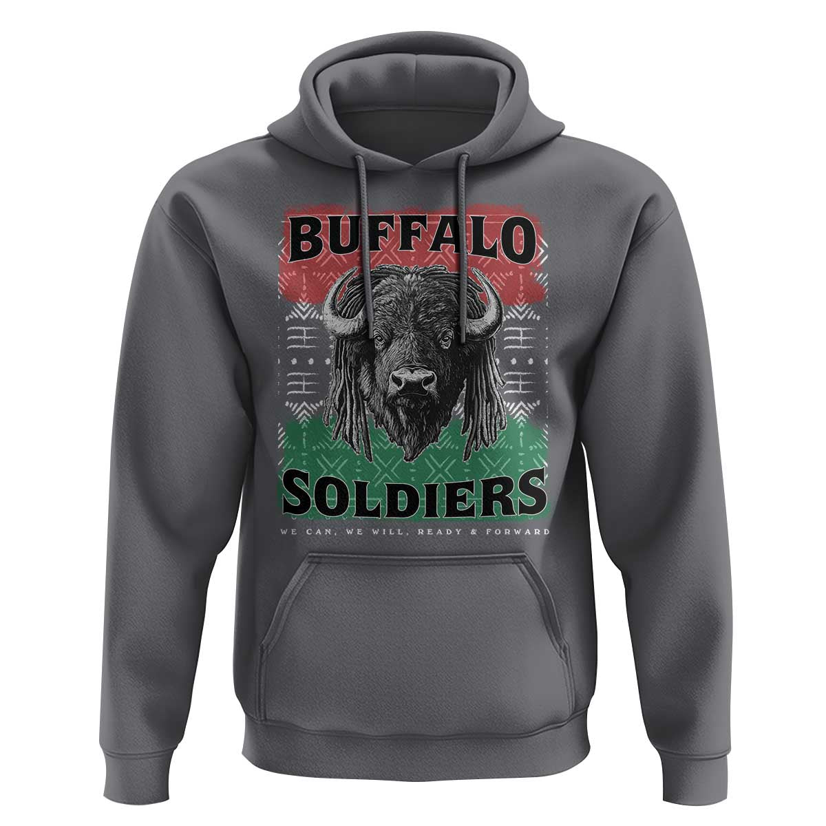 Buffalo Soldiers Hoodie Retro African American Black History - Wonder Print Shop