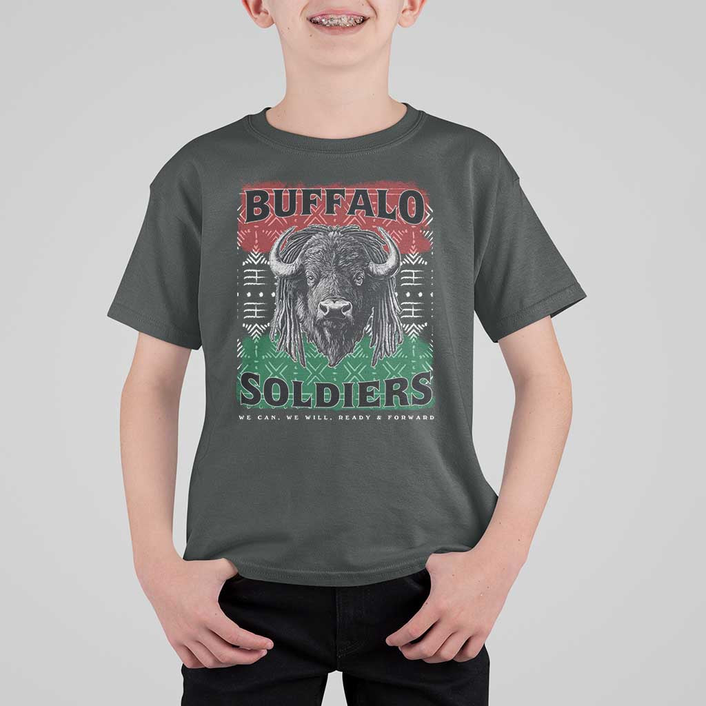 Buffalo Soldiers T Shirt For Kid Retro African American Black History - Wonder Print Shop