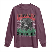 Buffalo Soldiers Long Sleeve Shirt Retro African American Black History - Wonder Print Shop