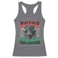 Buffalo Soldiers Racerback Tank Top Retro African American Black History - Wonder Print Shop
