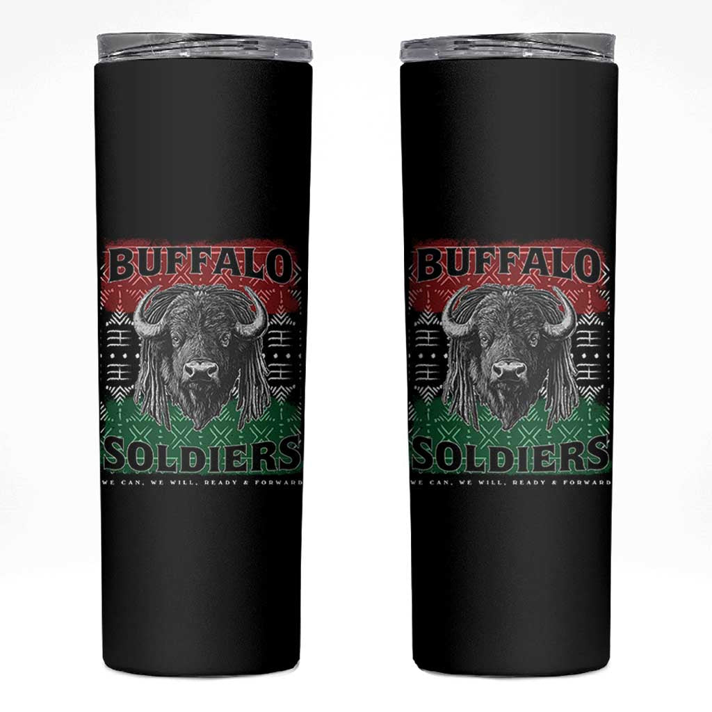 Buffalo Soldiers Skinny Tumbler Retro African American Black History - Wonder Print Shop