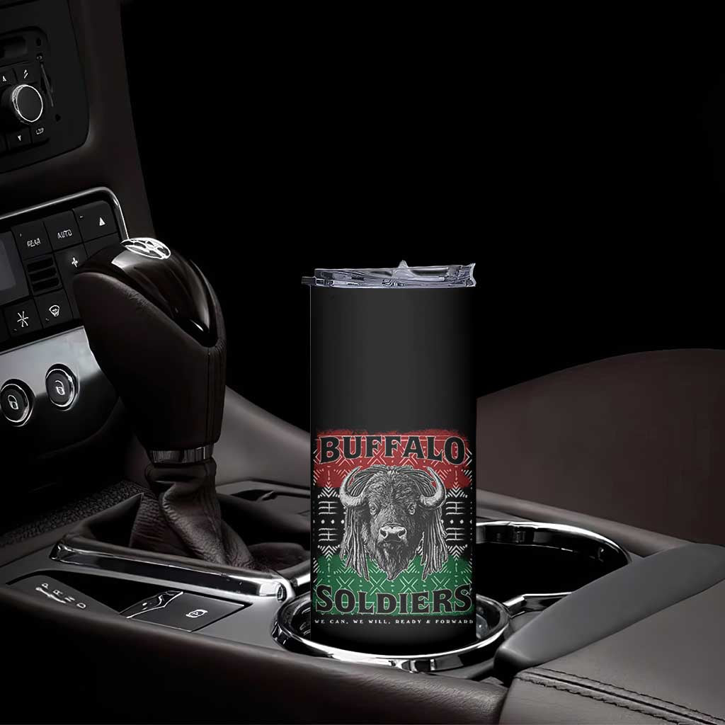 Buffalo Soldiers Skinny Tumbler Retro African American Black History - Wonder Print Shop