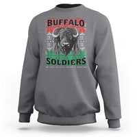Buffalo Soldiers Sweatshirt Retro African American Black History - Wonder Print Shop