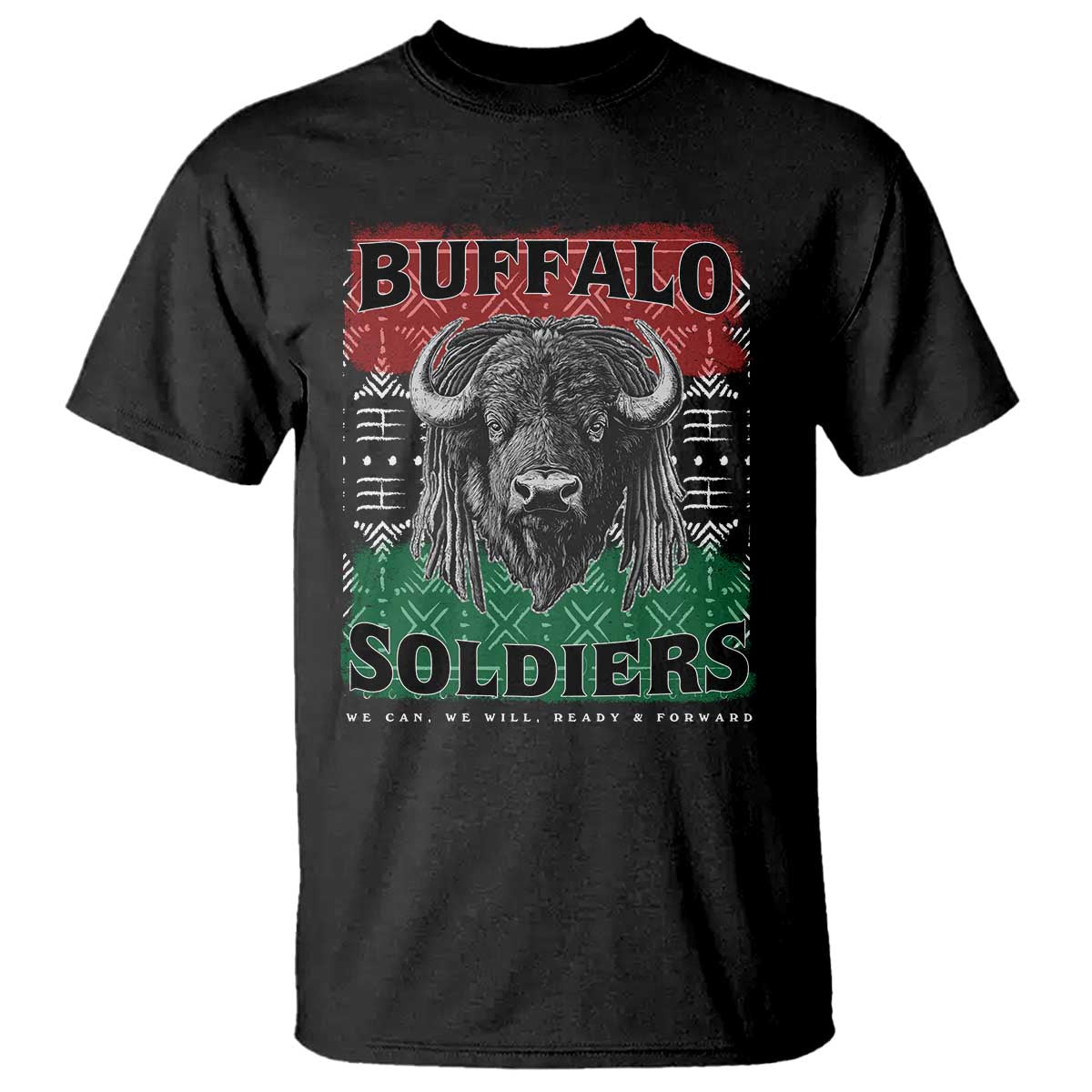 Buffalo Soldiers T Shirt Retro African American Black History - Wonder Print Shop