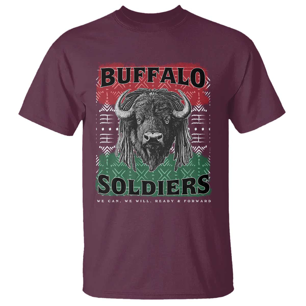 Buffalo Soldiers T Shirt Retro African American Black History - Wonder Print Shop