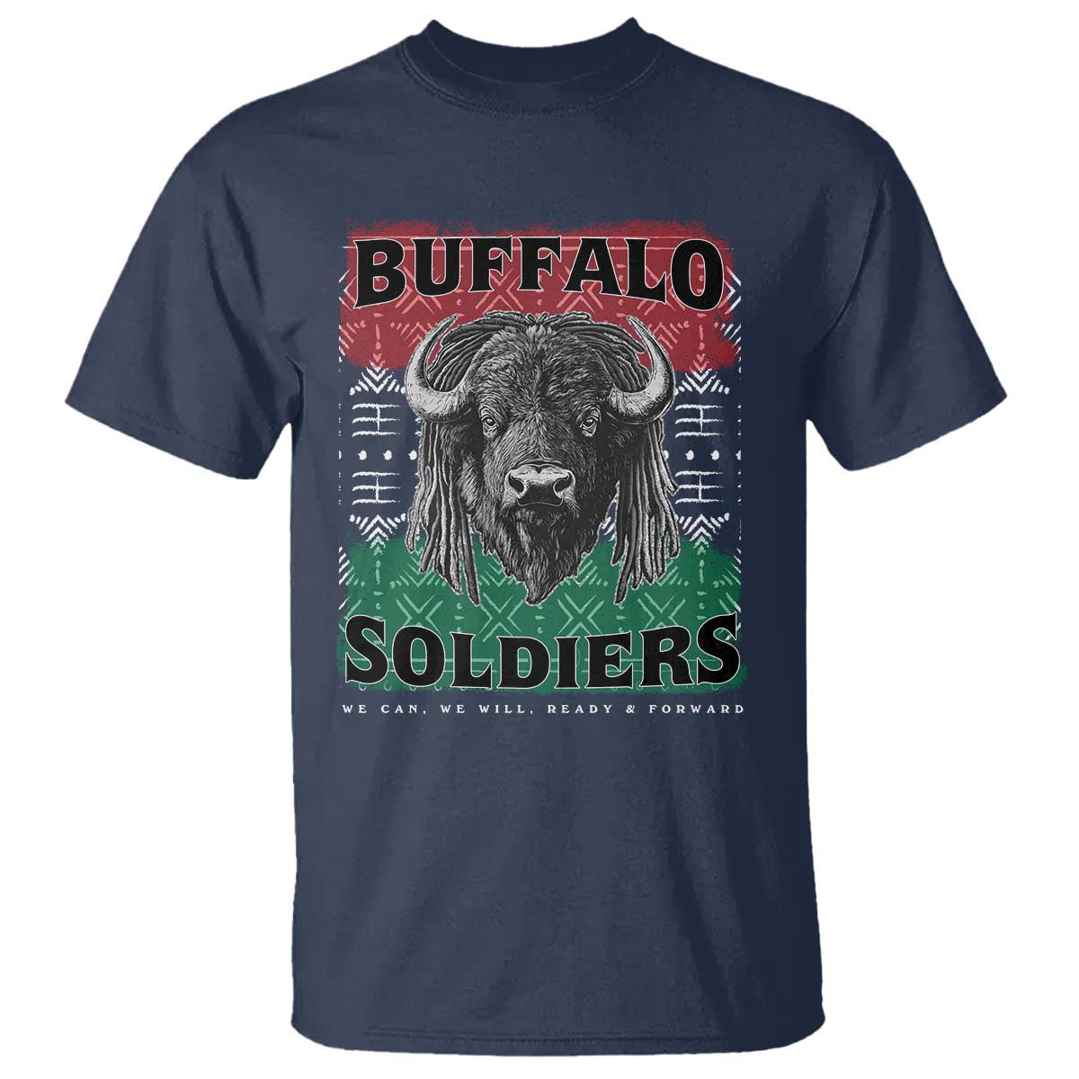 Buffalo Soldiers T Shirt Retro African American Black History - Wonder Print Shop