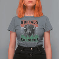Buffalo Soldiers T Shirt For Women Retro African American Black History - Wonder Print Shop