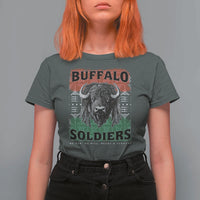 Buffalo Soldiers T Shirt For Women Retro African American Black History - Wonder Print Shop