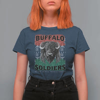 Buffalo Soldiers T Shirt For Women Retro African American Black History - Wonder Print Shop