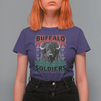 Buffalo Soldiers T Shirt For Women Retro African American Black History - Wonder Print Shop