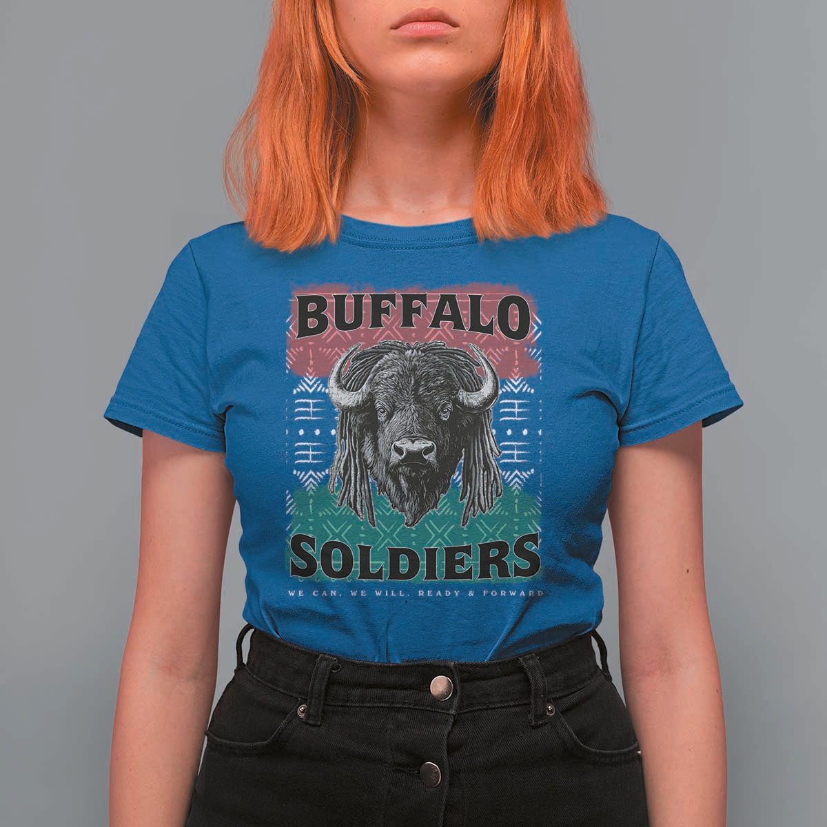 Buffalo Soldiers T Shirt For Women Retro African American Black History - Wonder Print Shop