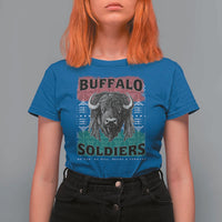 Buffalo Soldiers T Shirt For Women Retro African American Black History - Wonder Print Shop