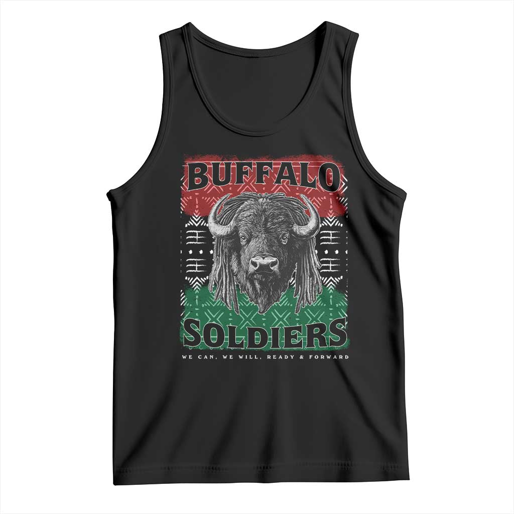 Buffalo Soldiers Tank Top Retro African American Black History - Wonder Print Shop