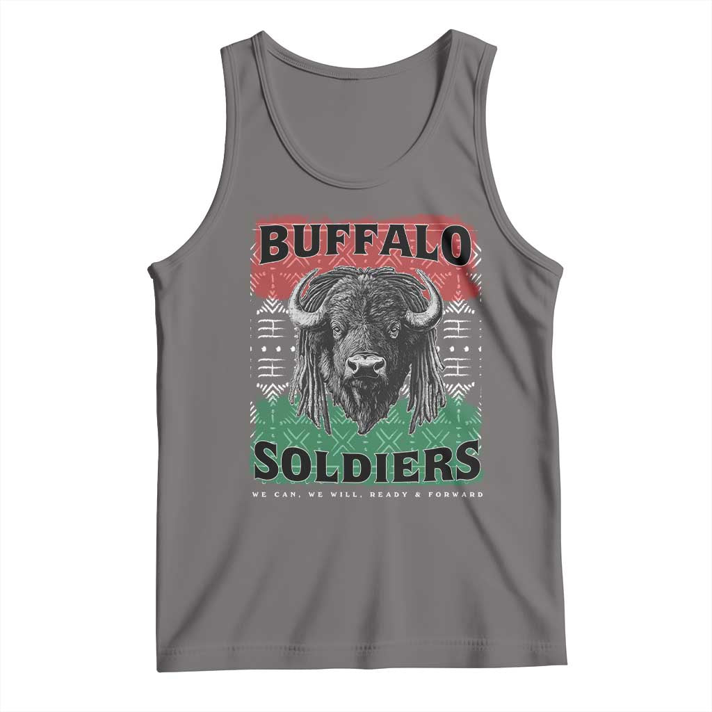 Buffalo Soldiers Tank Top Retro African American Black History - Wonder Print Shop