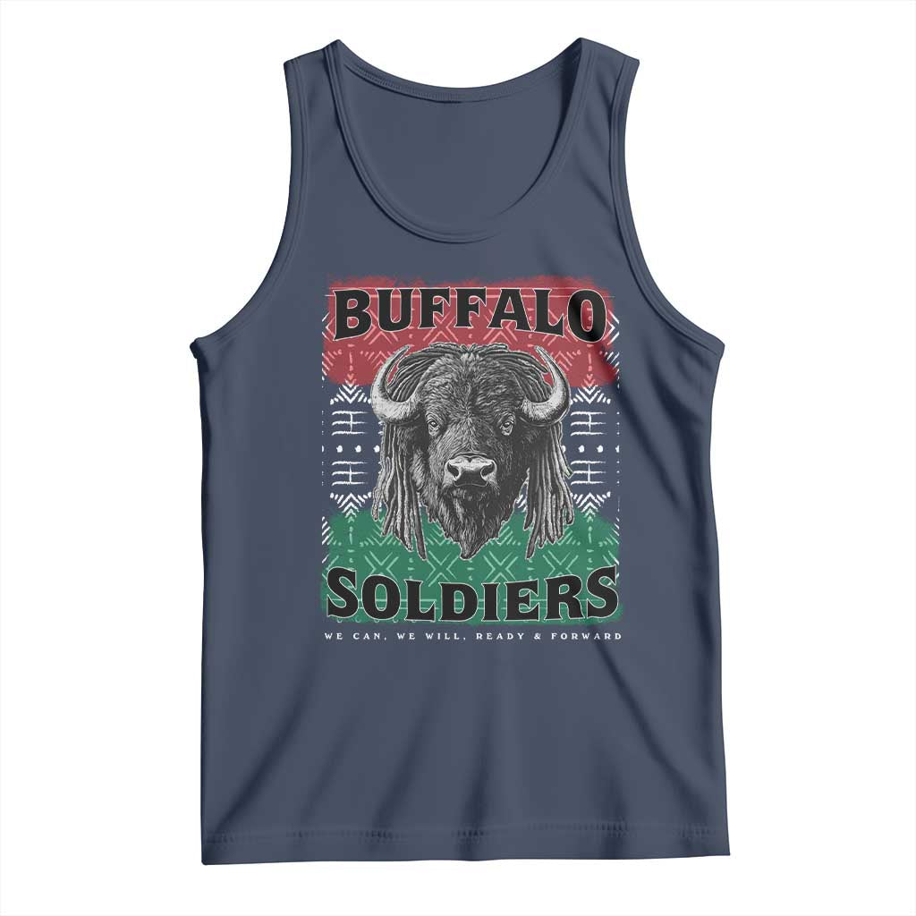Buffalo Soldiers Tank Top Retro African American Black History - Wonder Print Shop