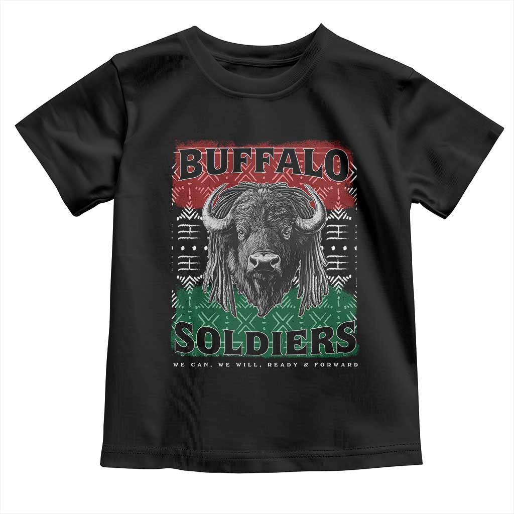Buffalo Soldiers Toddler T Shirt Retro African American Black History - Wonder Print Shop