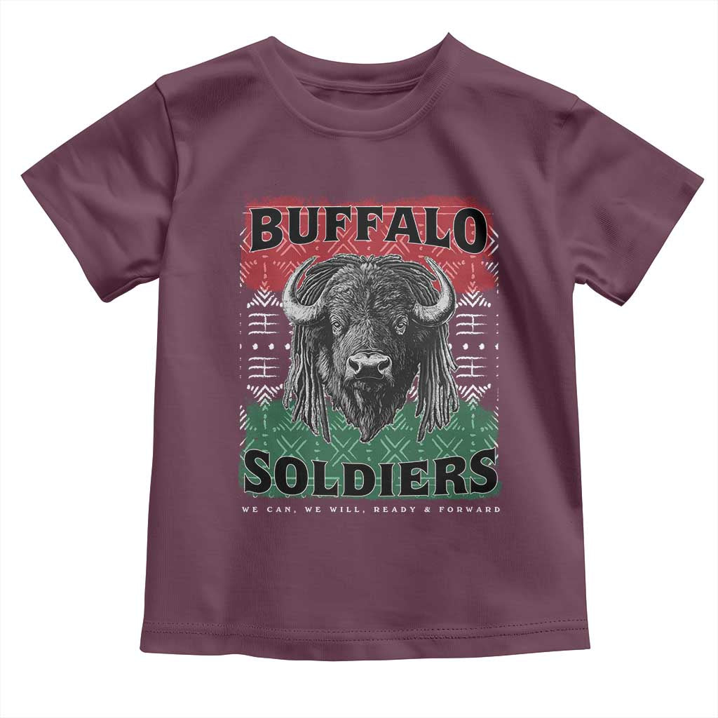 Buffalo Soldiers Toddler T Shirt Retro African American Black History - Wonder Print Shop