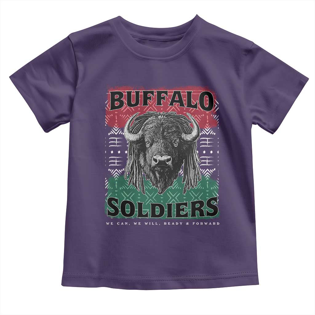 Buffalo Soldiers Toddler T Shirt Retro African American Black History - Wonder Print Shop