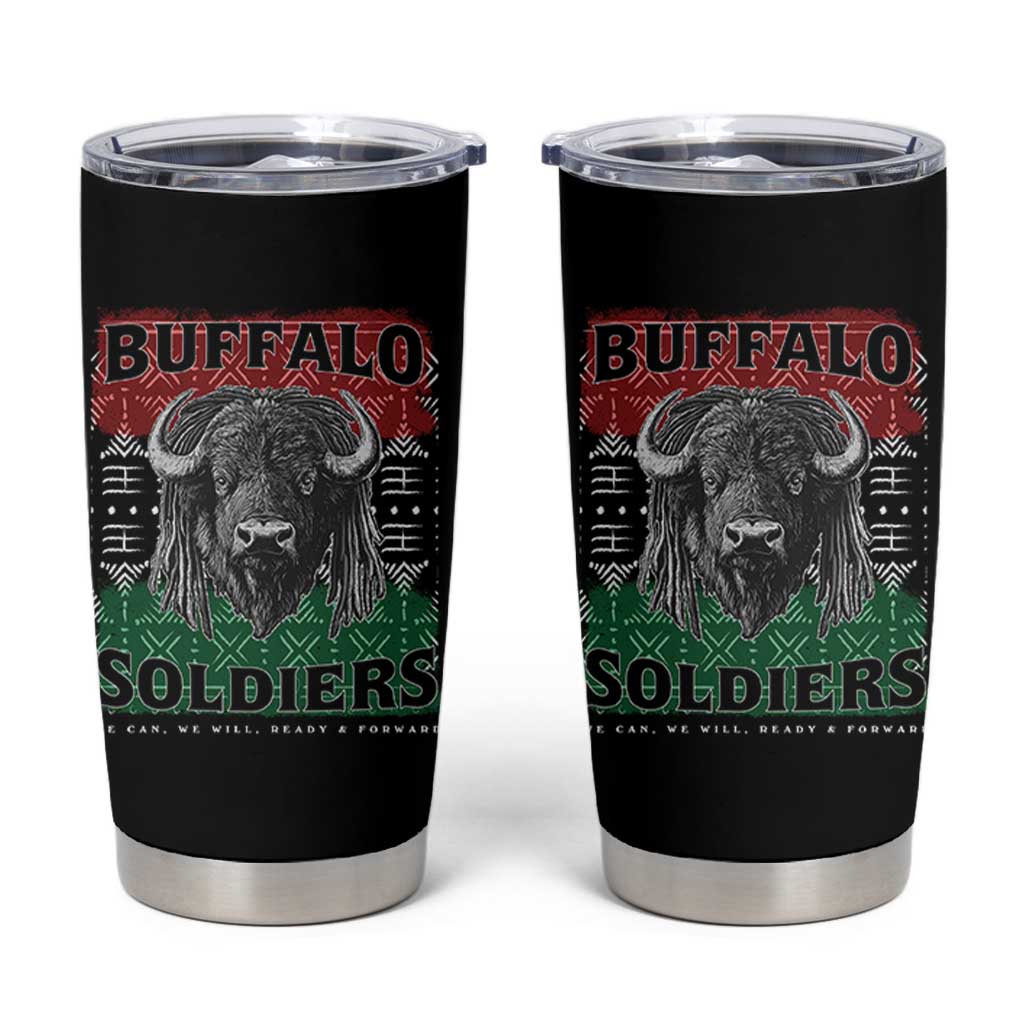 Buffalo Soldiers Tumbler Cup Retro African American Black History - Wonder Print Shop