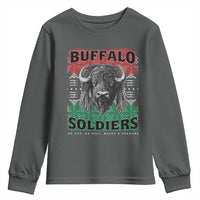 Buffalo Soldiers Youth Sweatshirt Retro African American Black History - Wonder Print Shop