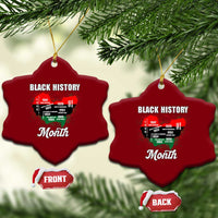 Black History Leaders Ceramic Ornament African American Milestones Map Civil Right - Wonder Print Shop