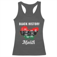 Black History Leaders Racerback Tank Top African American Milestones Map Civil Right - Wonder Print Shop
