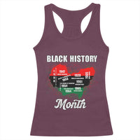 Black History Leaders Racerback Tank Top African American Milestones Map Civil Right - Wonder Print Shop