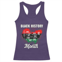Black History Leaders Racerback Tank Top African American Milestones Map Civil Right - Wonder Print Shop