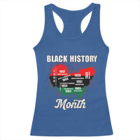 Black History Leaders Racerback Tank Top African American Milestones Map Civil Right - Wonder Print Shop