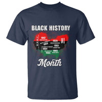 Black History Leaders T Shirt African American Milestones Map Civil Right - Wonder Print Shop
